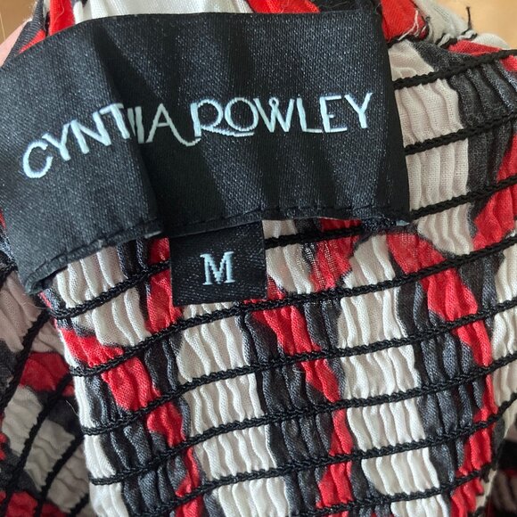 Cynthia Rowley Geometric-print Cotton Midi Dress - Picture 5 of 8